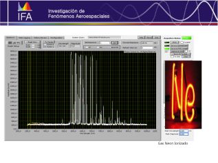 Gas de Neon ionizado